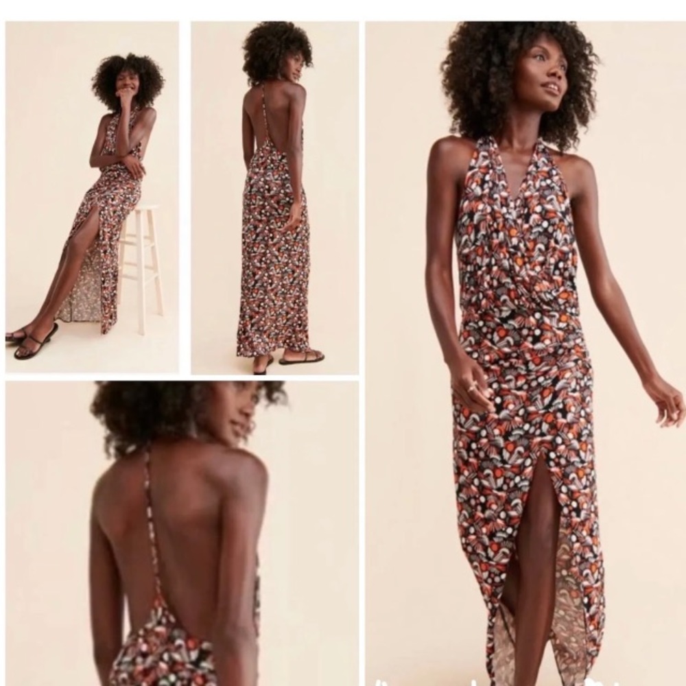 New FREE PEOPLE Daria maxi RAYON dress 196J - Picture 11 of 15
